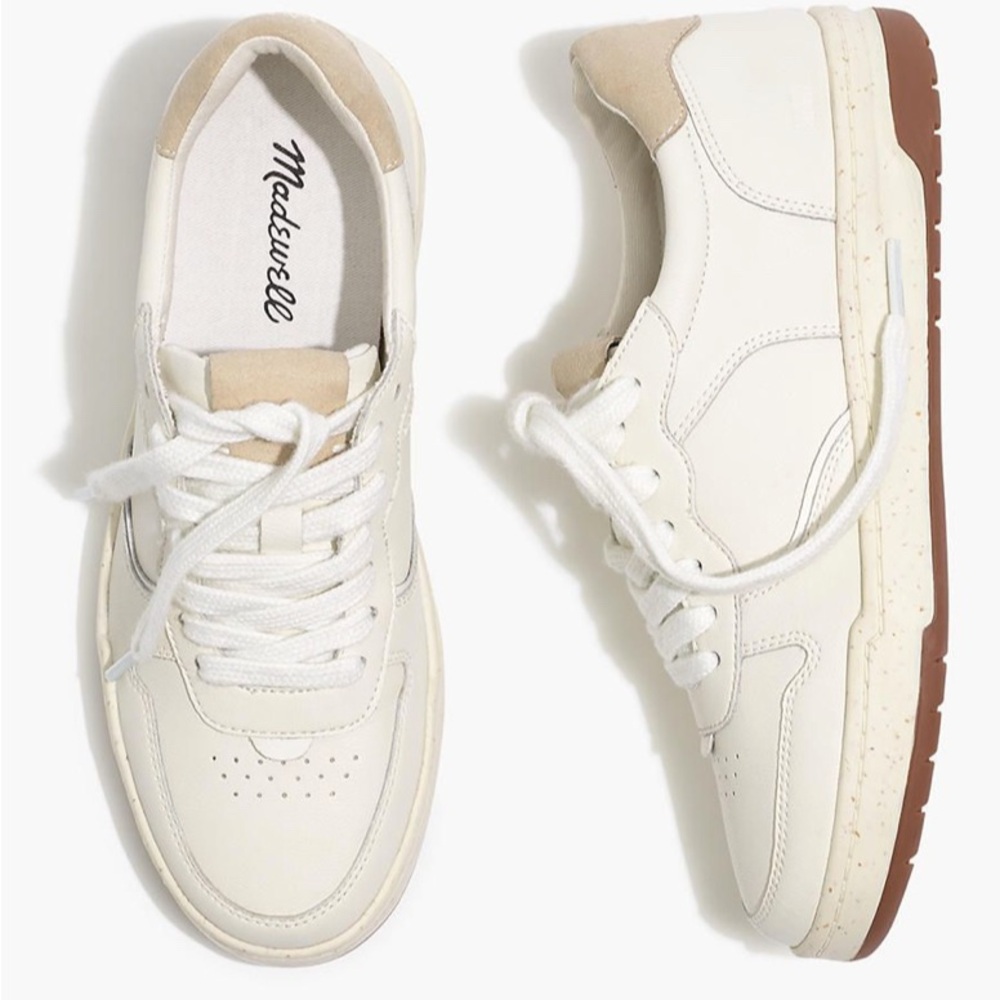 Madewell Court Sneakers in White Leather
